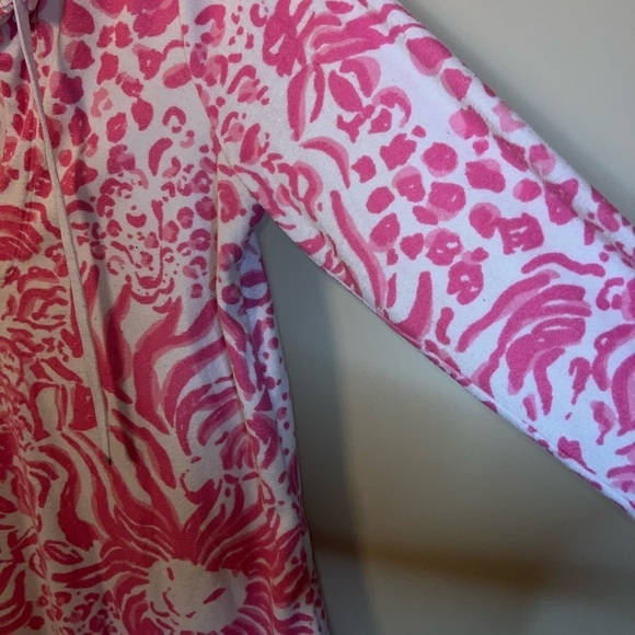 Lilly Pulitzer Pink and White Floral Swim Coverup - Picture 9 of 14